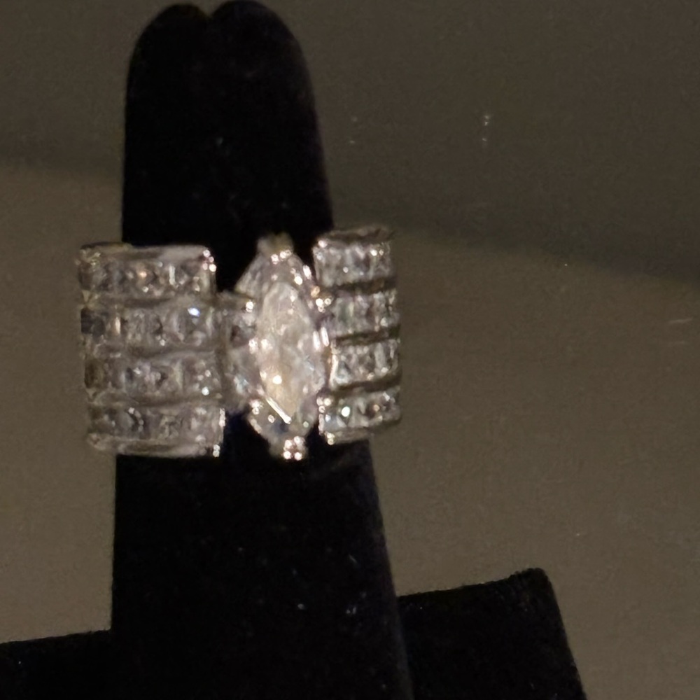 4ctw 925 engagement ring size 6